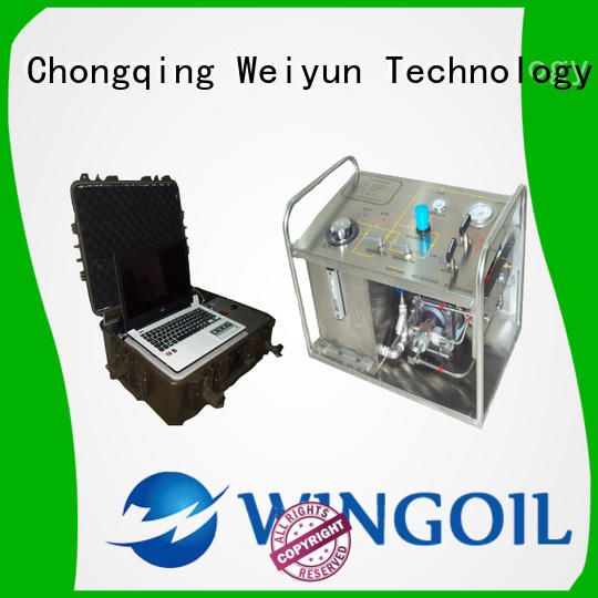 Wingoil hydrostatic water test pump infinitely for offshore