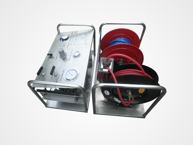 Portable Pressure Testing System & Hose Reels Hydrostatic Pressure Test Pump