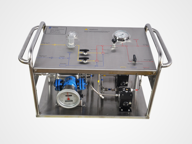 Portable Hydrostatic Pressure Pump With Oval Gear Meter