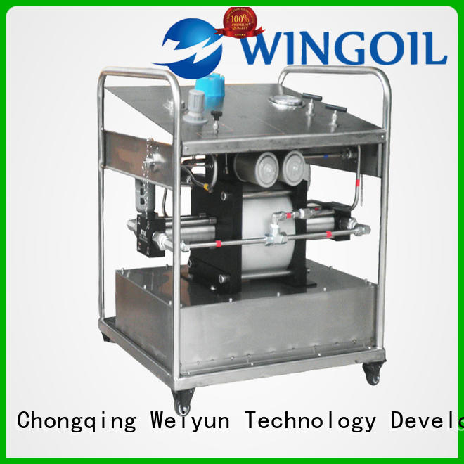 Wingoil high pressure electric hydrostatic test pump widely used For Gas Industry