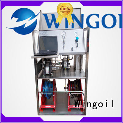 Wingoil valve pressure testing equipment With Flow Meter For Gas Industry