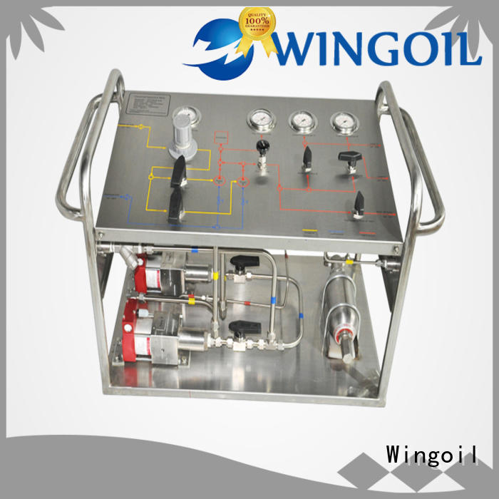 Wingoil hydrostatic hydrostatic pressure testing pumps and equipments in high-pressure for offshore