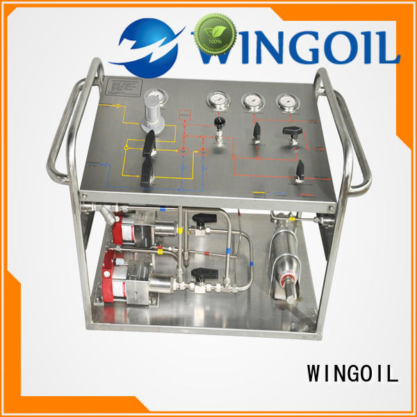 Wingoil hydrostatic pressure test pump infinitely for offshore