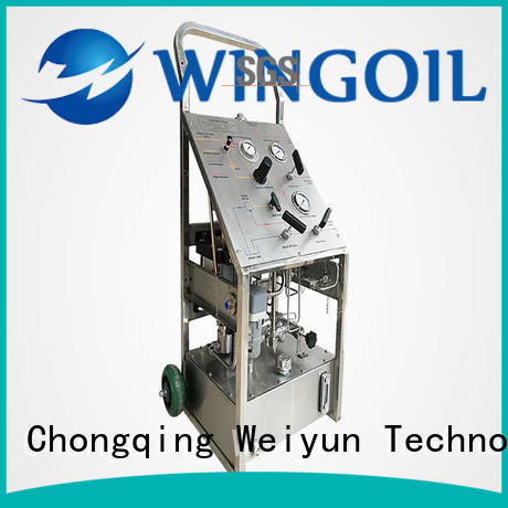 Wingoil hydrostatic test pump infinitely For Oil Industry