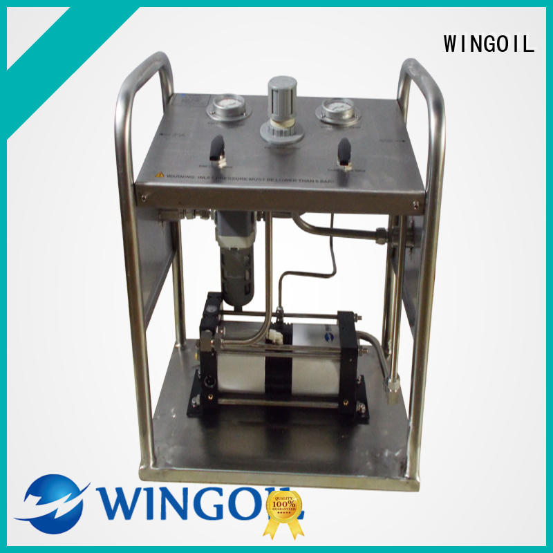 Wingoil hydrostatic test for pressure vessel Supply for offshore