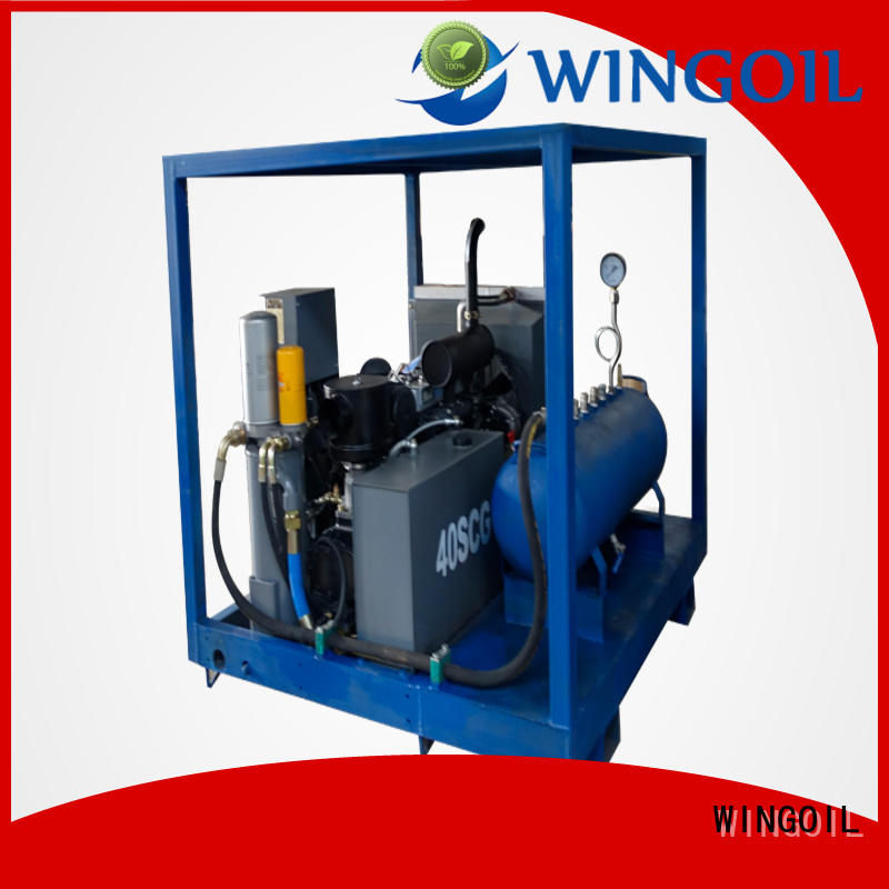 Wingoil high pressure pipe pressure testing equipment With Flow Meter For Gas Industry