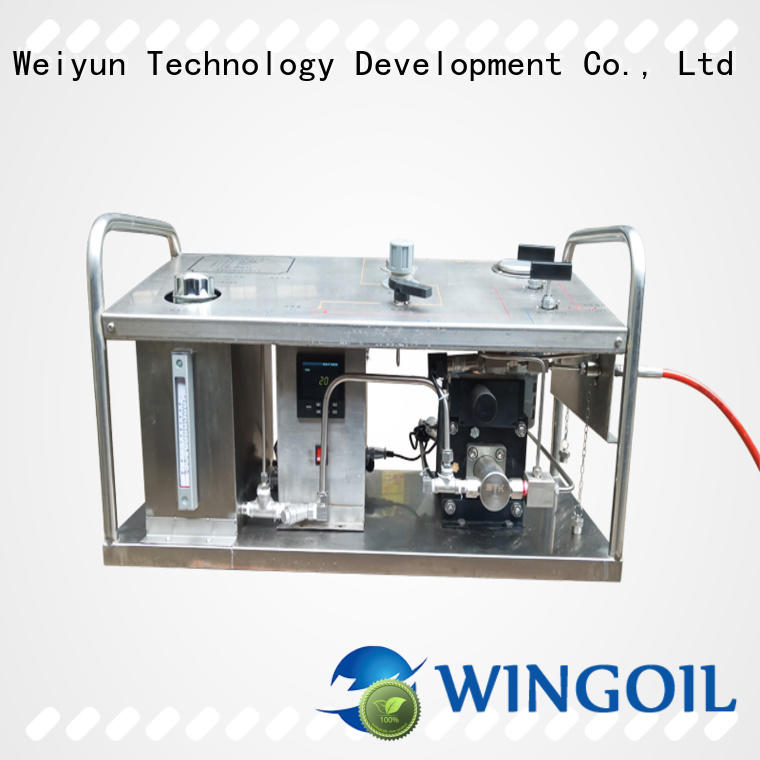 Wingoil electric hydrostatic test pump in high-pressure for offshore