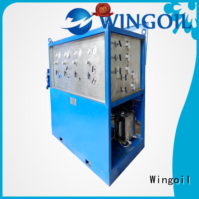 Wingoil pneumatic robin test equipment in high-pressure for offshore