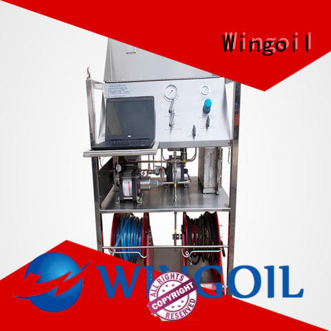 Wingoil burst pressure test equipment in high-pressure for offshore