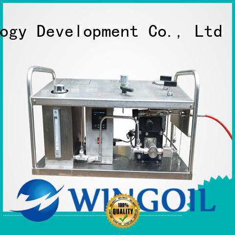 Wingoil hydrostatic test pump in high-pressure For Gas Industry