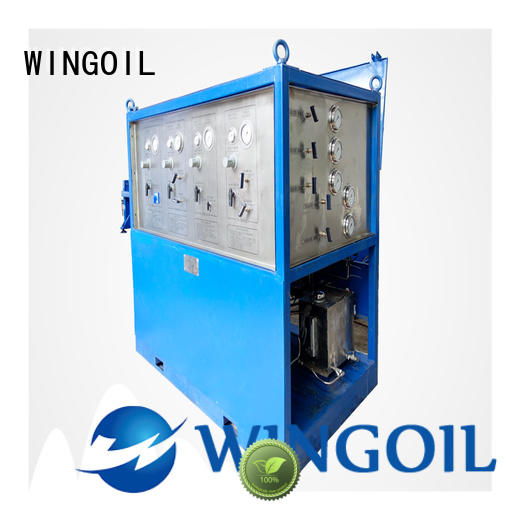 Wingoil tube pressure testing equipment With Flow Meter for offshore
