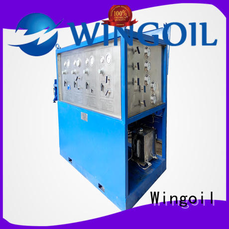 Wingoil duct pressure testing equipment in high-pressure for onshore