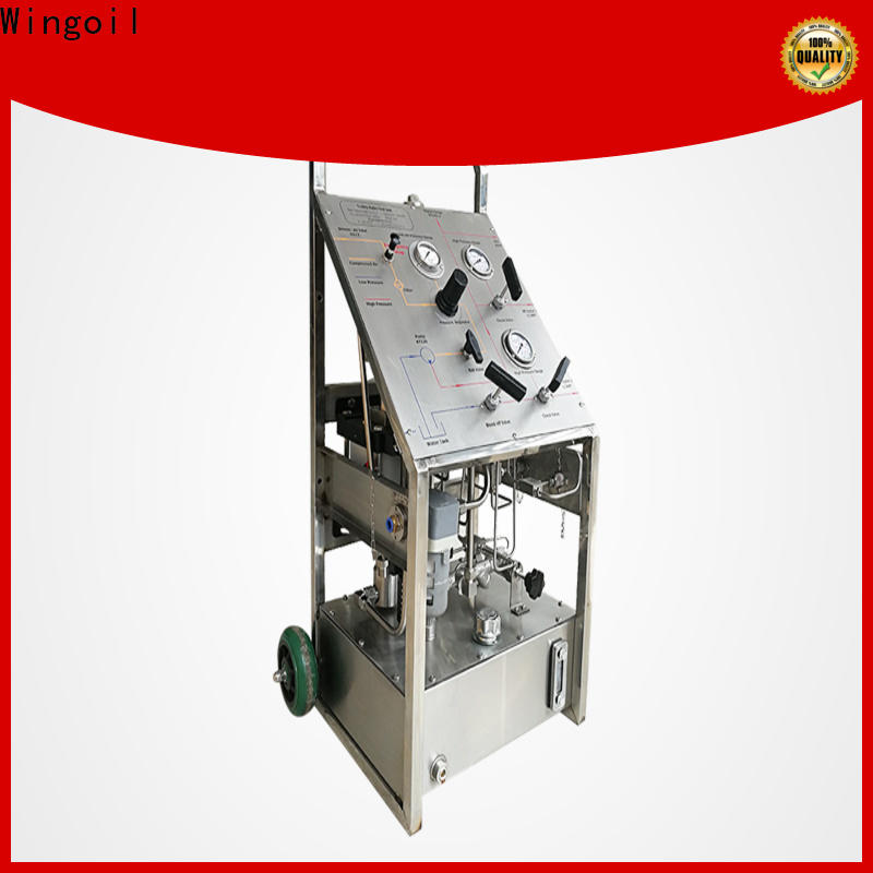 Wingoil Top electric hydraulic test pump widely used for onshore